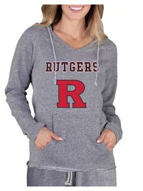 NWT - Women's RUTGERS Scarlet Knights Grey Mainstream Hoodie - SIZE S